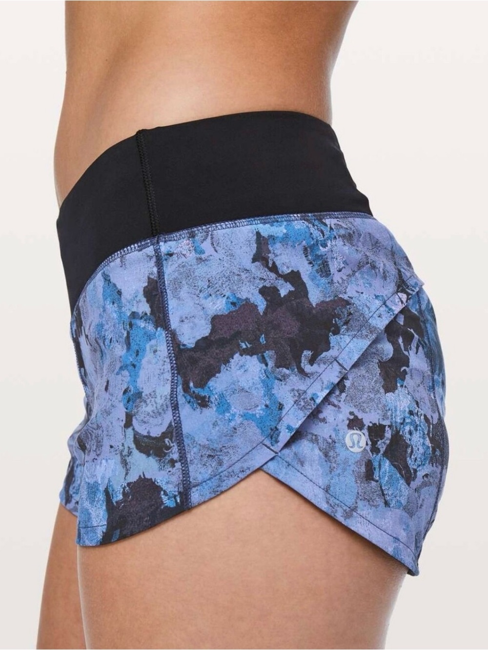 Lululemon Speed Up Short *2.5" Screen Camo Multicolor Black Size 6
